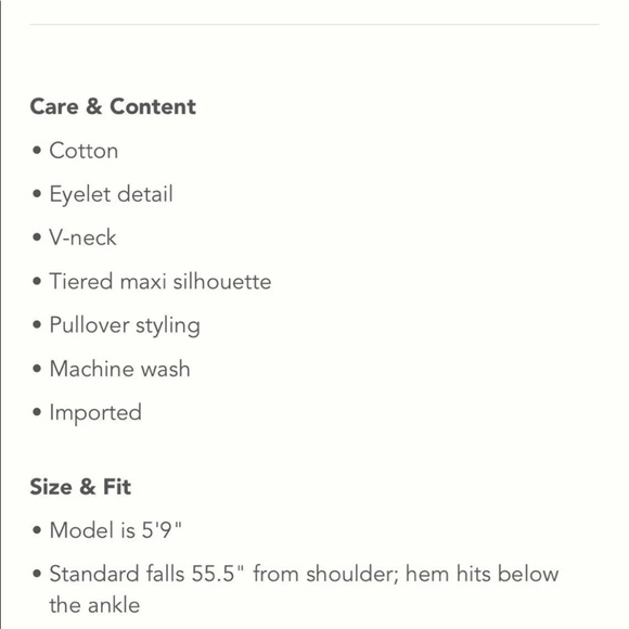 Anthropologie Tiered Eyelet Dress - Picture 3 of 3